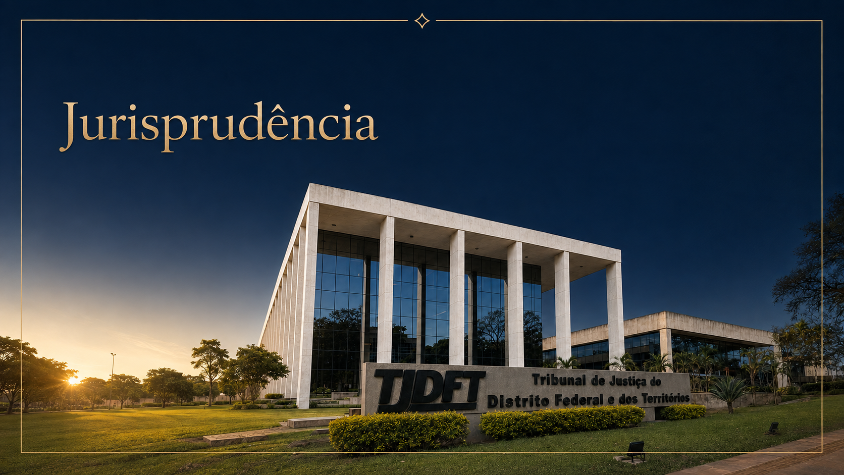 Imagem institucional utilizada em publicações de jurisprudência do TJDFT.